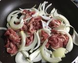 春菊を楽しむ、SUKIYAKI丼作り方3写真