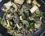 春菊を楽しむ、SUKIYAKI丼作り方5写真