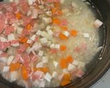 里芋とごぼうの豚ごはん　離乳食作り方3写真