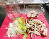 オートミールでネギとしめじの和風リゾット作り方1写真
