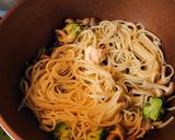ヨウサマの減塩時短レシピいかの塩辛パスタ作り方3写真