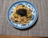 ヨウサマの減塩時短レシピいかの塩辛パスタ作り方5写真