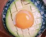 糖質オフ 簡単アボガド 巣籠もりエッグ作り方1写真