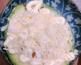 糖質オフ 簡単アボガド 巣籠もりエッグ作り方3写真