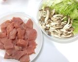 簡単鶏むね肉と白菜のクリーム煮♬作り方1写真