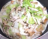 簡単鶏むね肉と白菜のクリーム煮♬作り方4写真