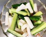 レンジ大根&きゅうりの鰹梅浅漬け作り方5写真
