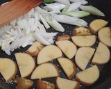 【出稼ぎメシ】長ネギのカレークリーム煮作り方1写真