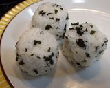 鬼滅の刃　炭治郎風おにぎり作り方5写真