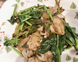 鉄分たっぷり！牡蠣とほうれん草炒め作り方4写真