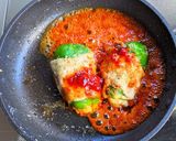 キムチーズ入りピーマンカップの辛肉巻き作り方11写真