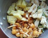 なめことサツマイモの味噌汁♪ホクツル食感作り方3写真