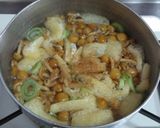なめことサツマイモの味噌汁♪ホクツル食感作り方4写真