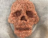 ハロウィンに♡頭蓋骨のミートローフ作り方4写真