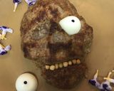 ハロウィンに♡頭蓋骨のミートローフ作り方8写真