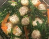 ニラ卵鶏団子スープ作り方1写真