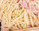 タラとウインナーの味噌クリームパスタ作り方6写真