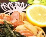 タラとウインナーの味噌クリームパスタ作り方7写真
