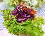 紫キャベツと人参の昆布茶和え作り方1写真