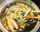 椎茸とワカメと卵の春雨スープ作り方4写真