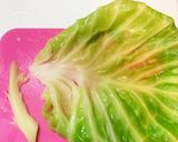 圧力鍋で鶏胸肉のトマトロールキャベツ作り方2写真
