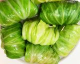 圧力鍋で鶏胸肉のトマトロールキャベツ作り方9写真