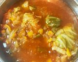 圧力鍋で鶏胸肉のトマトロールキャベツ作り方12写真