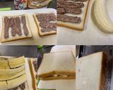 チョコホイップでバナナサンドイッチ作り方1写真