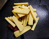 簡単！さつまいもと白菜のお味噌汁☆九州風作り方1写真