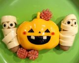 ハロウィン・キャラ弁　ジャックオランタン作り方9写真