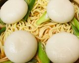 鍋の素●鶏肉と水菜の煮込ラーメンキムチ鍋作り方3写真