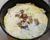 鯖と白菜☆味噌クリームパスタ作り方3写真