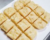 レンジdeもっちりお豆腐蒸しケーキ作り方13写真