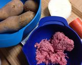 コロッケの具IN餃子皮（餃子コロッケ）作り方1写真