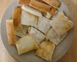 薄切りミニトーストの炒り卵オープンサンド作り方6写真