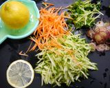 簡単！冷やし麺☆鶏塩レモン　タルタル添え作り方1写真