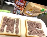 チョコホイップでバナナサンドイッチ作り方2写真