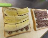 チョコホイップでバナナサンドイッチ作り方4写真