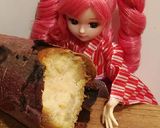 リカちゃん♡焼き芋入りサラダパン風サンド作り方1写真