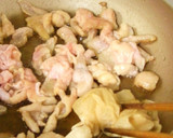 鶏皮と野菜の甘酢だれ炒め作り方2写真