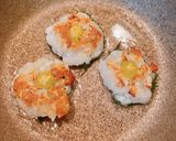 秋の味覚☆蓮根とぎんなんの大葉焼き作り方6写真