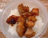 お家のグリル焼き鳥で、焼鳥丼弁当作り方2写真