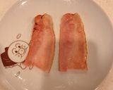 レンジで簡単、ベーコンエッグ(目玉焼き)作り方3写真
