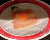 レンジで簡単、ベーコンエッグ(目玉焼き)作り方5写真