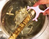 ヒラヒラごぼうのビネガー炒め作り方2写真