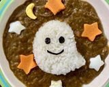 黒米入りご飯で♪ハロウィンカレー作り方5写真