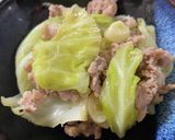 昼からビールにかんたん豚こまキャベツ煮作り方4写真