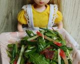 リカちゃん♡水菜と鯨ベーコン鬼滅サラダ*作り方13写真