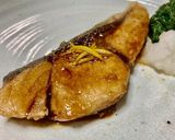 アレルギー対応　フライパンでぶりの照焼作り方4写真