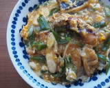 タコの唐揚げリメイク！卵とじ丼♪作り方7写真